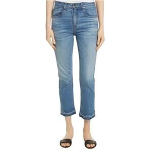 Veronica Beard Ines 10.75" Girlfriend Jeans Pipeline Fray Women 27